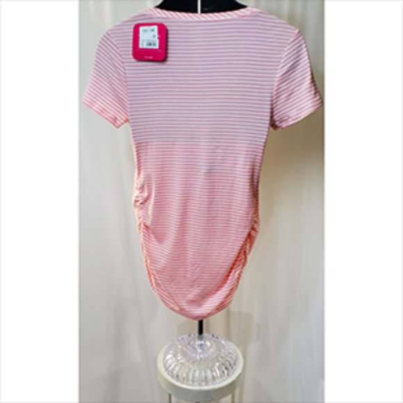 2 pc. Shirred Maternity T-shirt /Drawstring Shorts - Picture 2 of 8